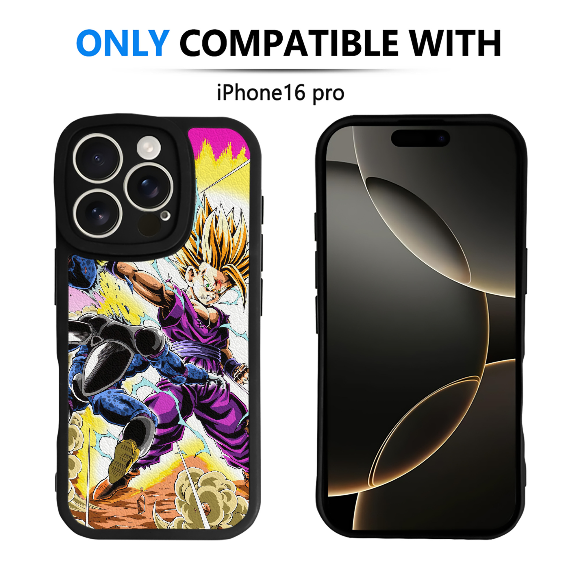 （画像用） ドラゴンボール DRAGON BALL 【iPhone 16シリーズ対応】シリコンスマホケース（レザー調） 材質：シリコン